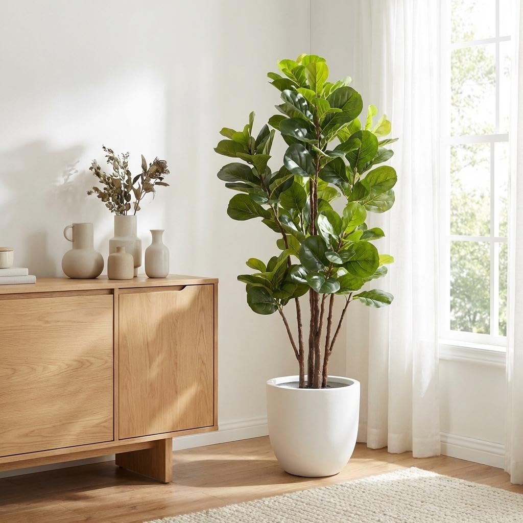 Ficus Lyrata Tree - Искусственное дерево фикус лирата, 1,5 м,