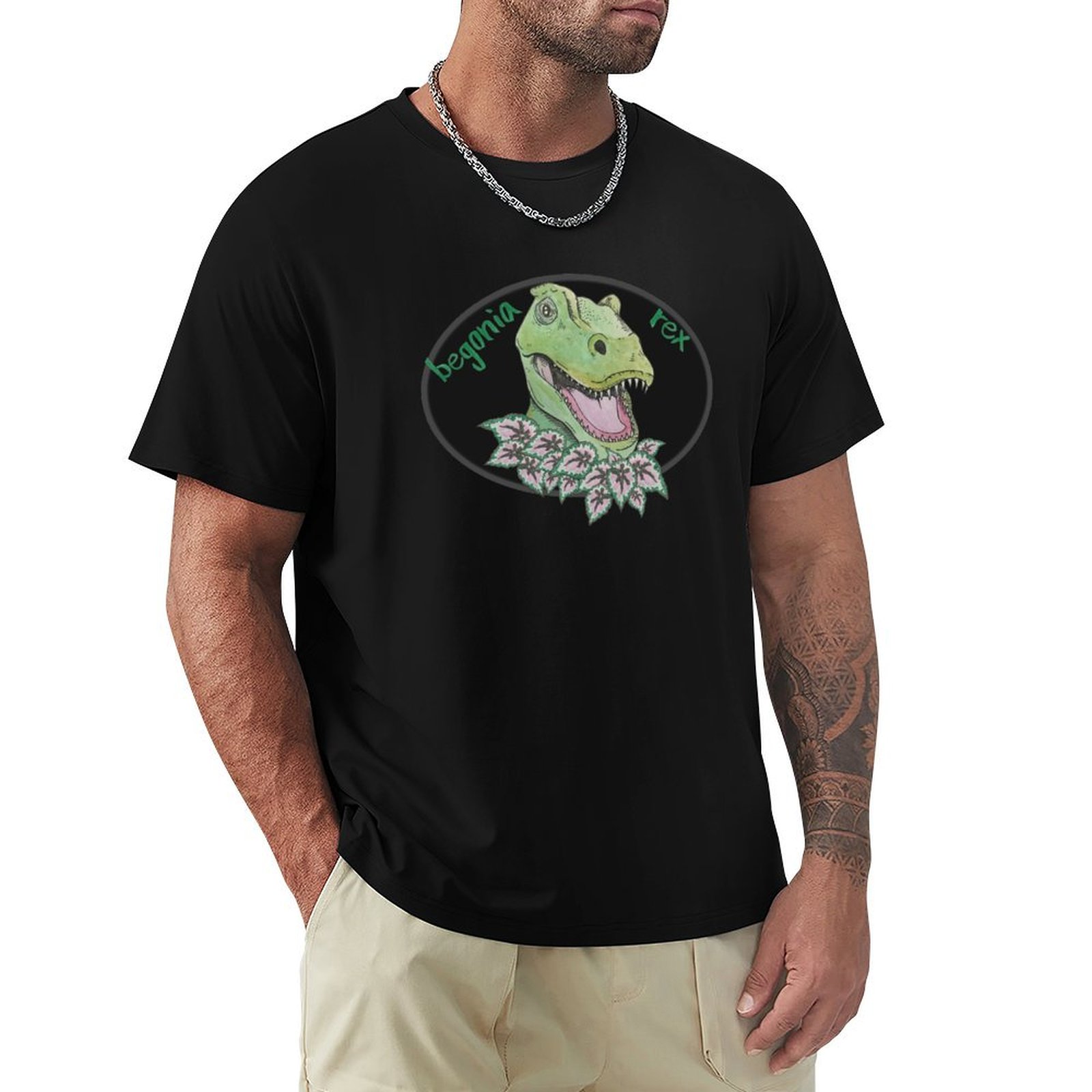 Begonia Rex - Футболка T rex begonia, повседневная футболка