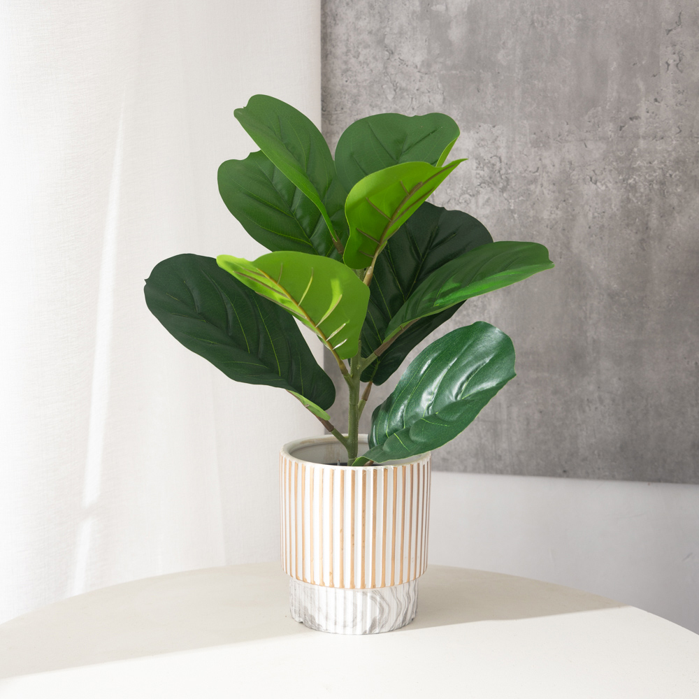 38 см, 9 вилок, искусственные  – обзор и цена Ficus Lyrata Tree