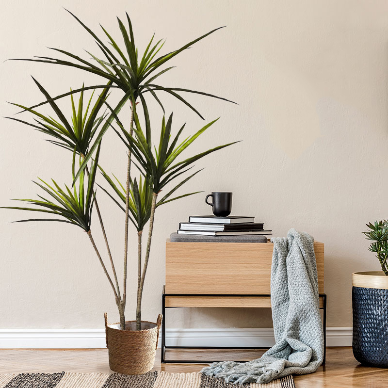 Большие искусственные драценны – обзор и цена Ficus Lyrata Tree