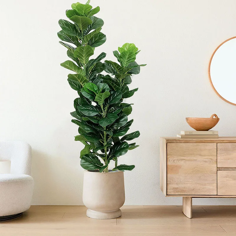 Искусственное тропическое дере – обзор и цена Ficus Lyrata Tree